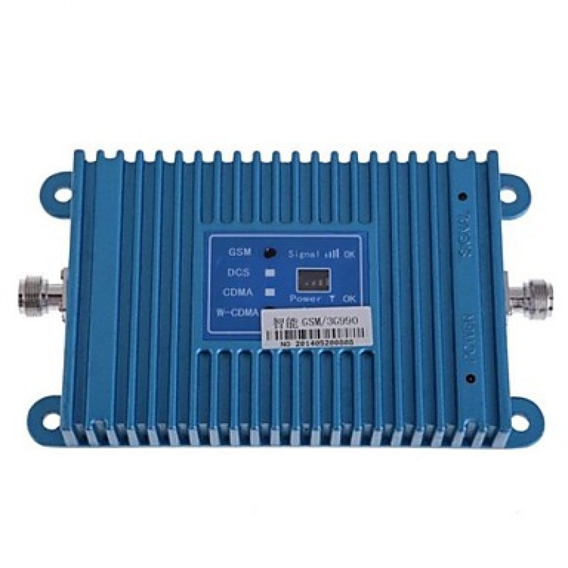 Intelligence LCD Display Dual Band GSM/3G 900/2100MHz Mobile Phone Signal Booster Amplifier + Antenna Kit